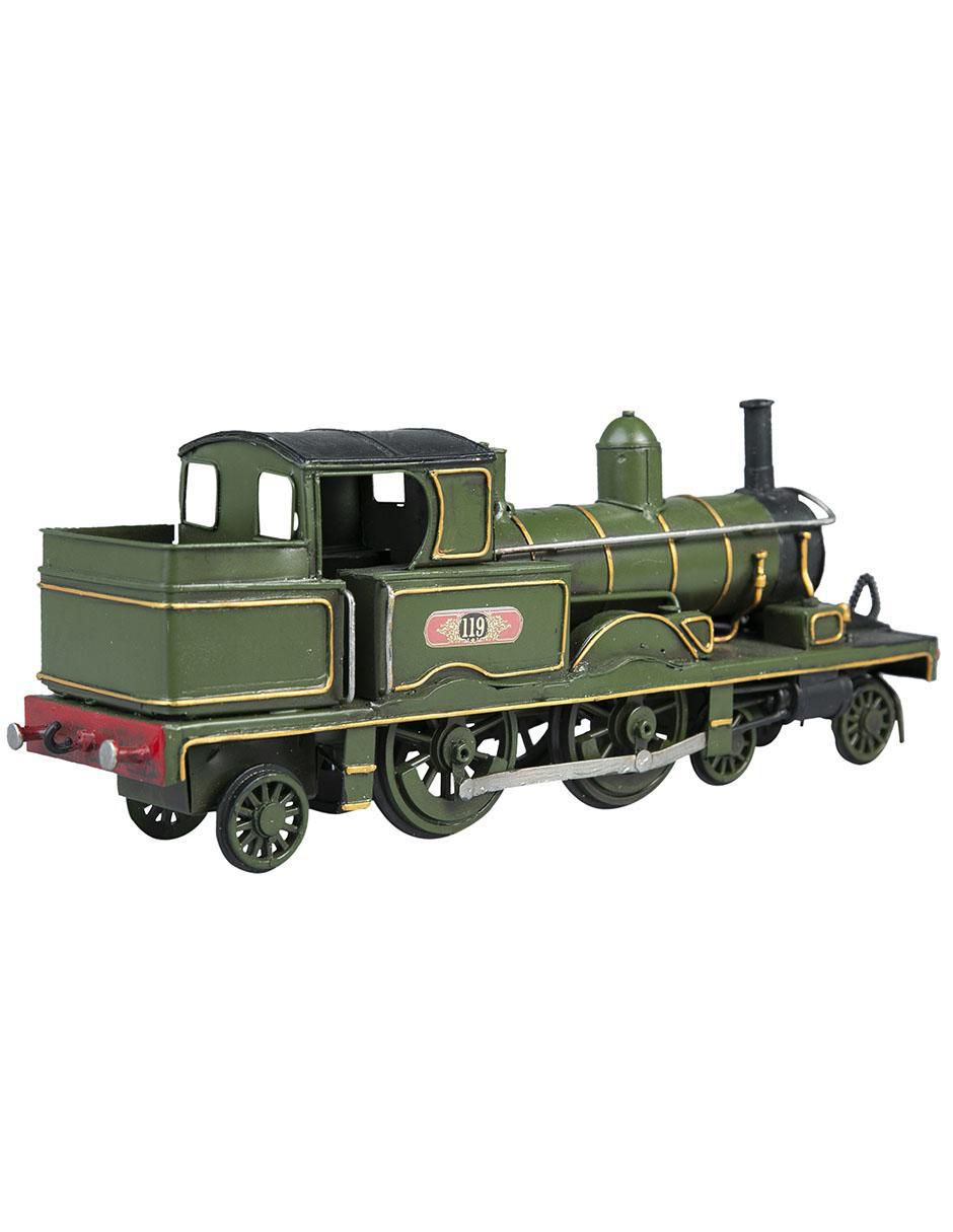 Figura de locomotora VINTAGE de metal 3
