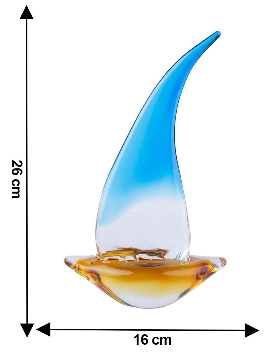 Figura de velero de vidrio 5