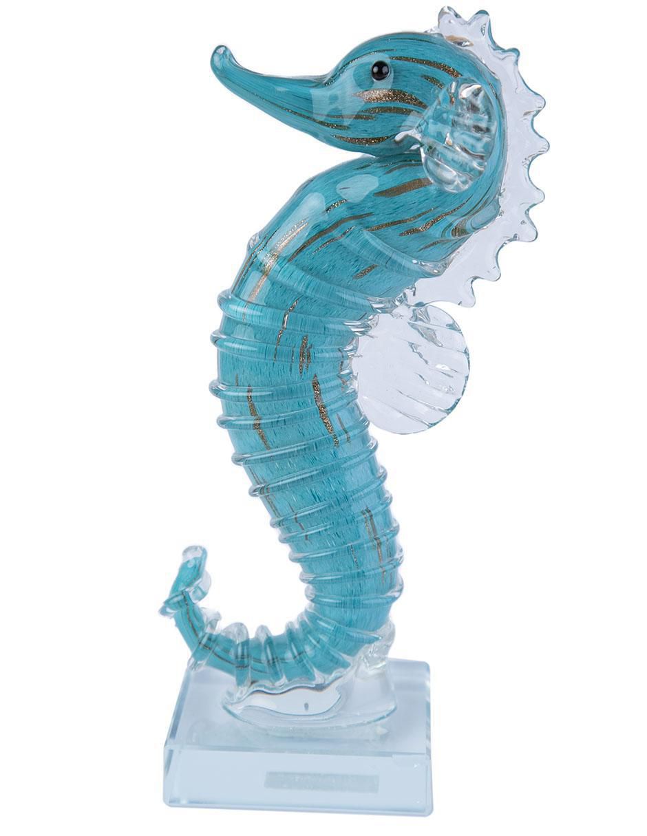 Figura de caballito mar de vidrio 2