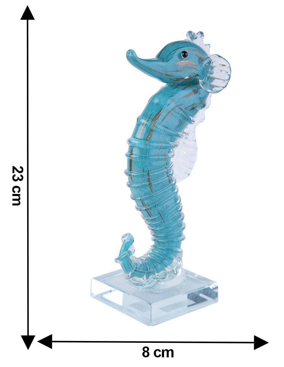 Figura de caballito mar de vidrio 5