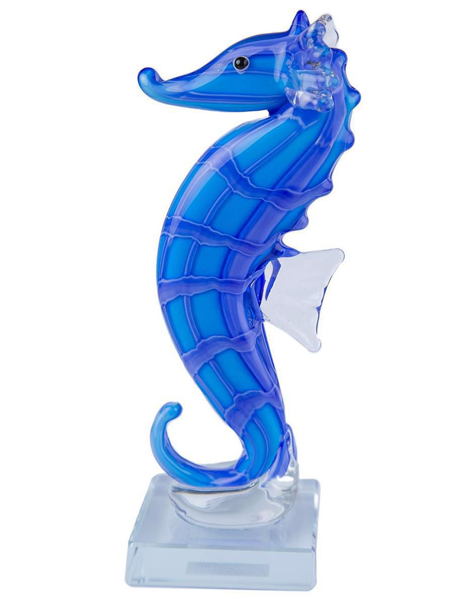 Figura de caballito mar de vidrio 4