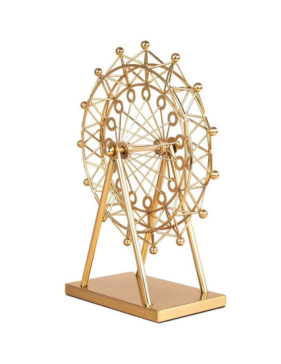Figura de rueda de la fortuna Artístico de metal 2
