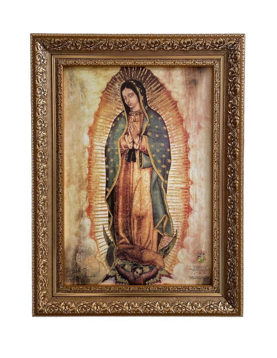 Cuadro Virgen de Guadalupe técnica polioleo