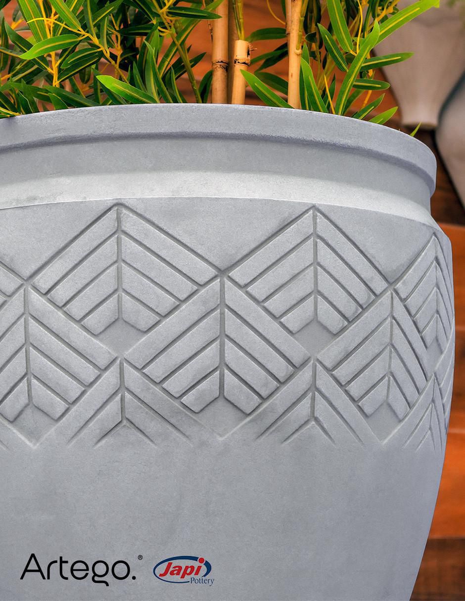 Maceta Tribe Japi de plástico con sistema automático de riego 4