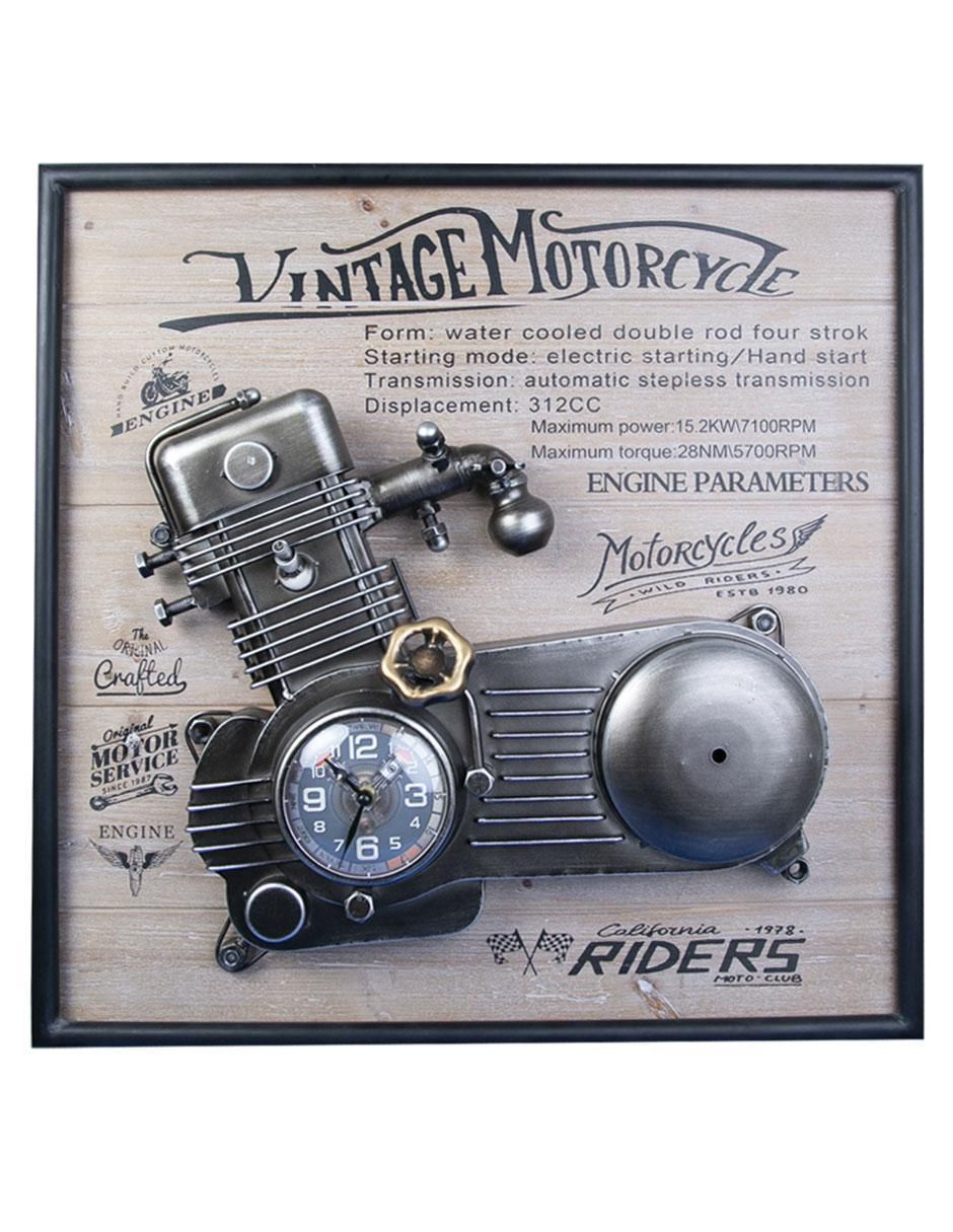Reloj de pared de metal