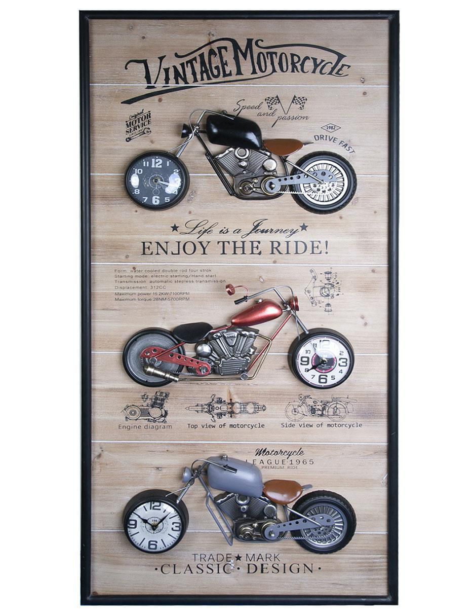 Reloj de pared de metal