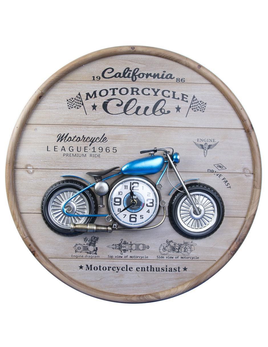 Reloj de pared de madera