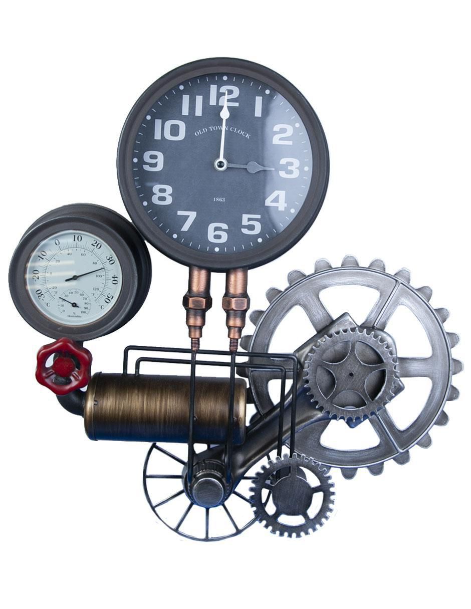 Reloj de pared de metal