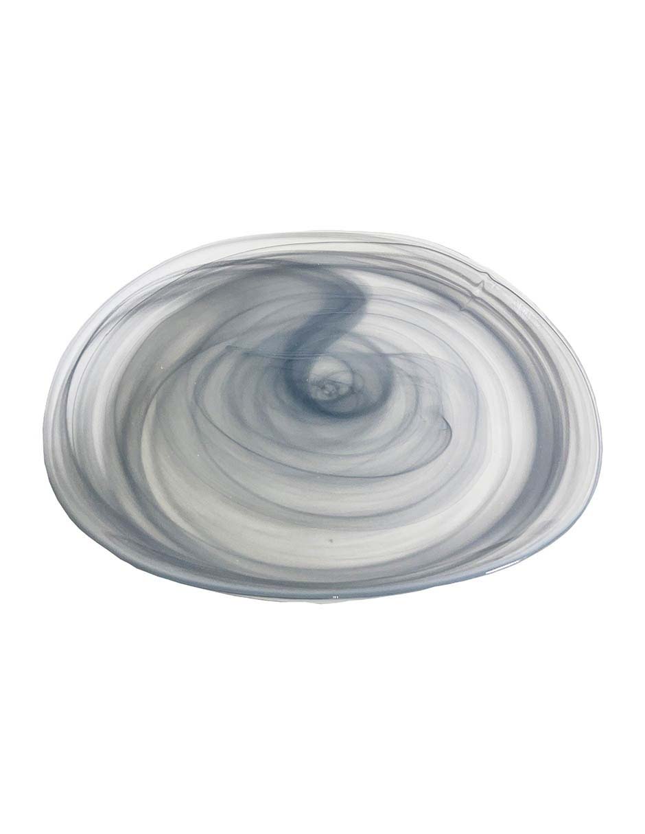 PLATÓN TRIANGULAR ALABAST, GRIS