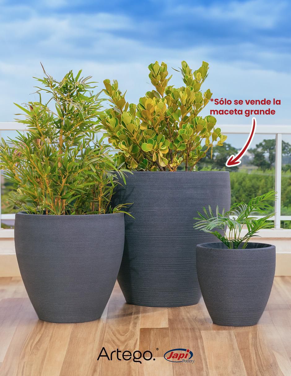 Maceta Orbita de plástico con sistema automático de riego 6