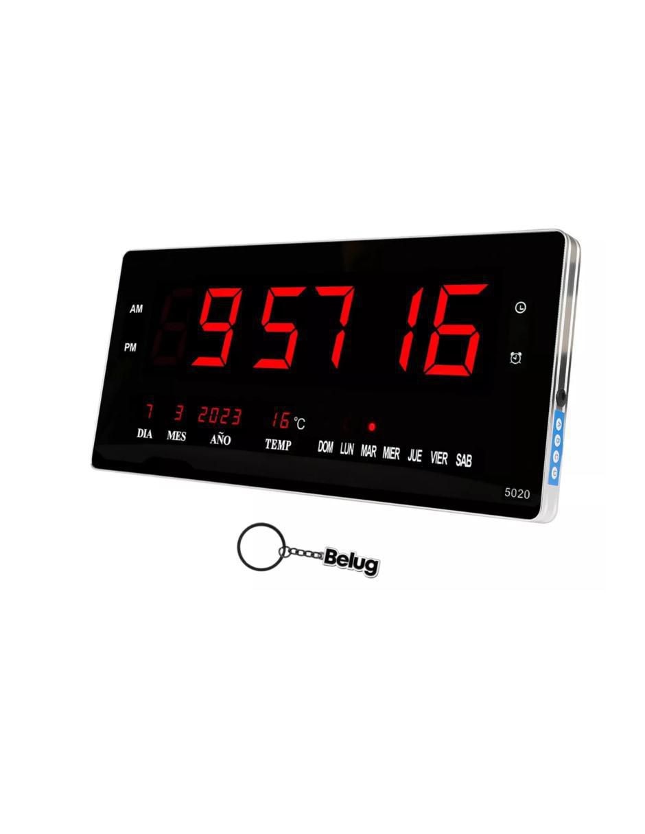 Reloj de pared de aluminio