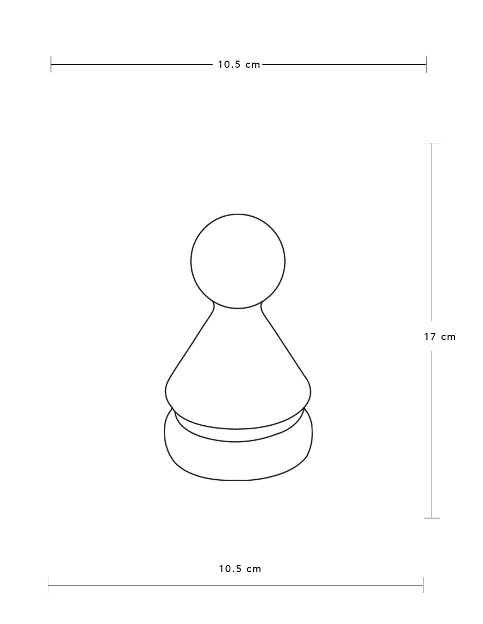 Figura de peón de cerámica 5