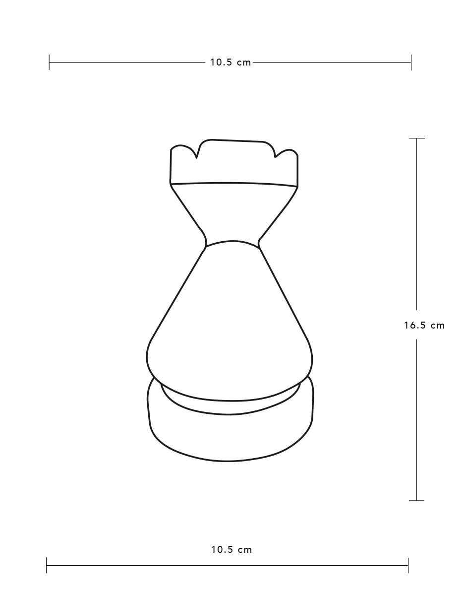 Figura de torre de ajedrez Persa de cerámica 5