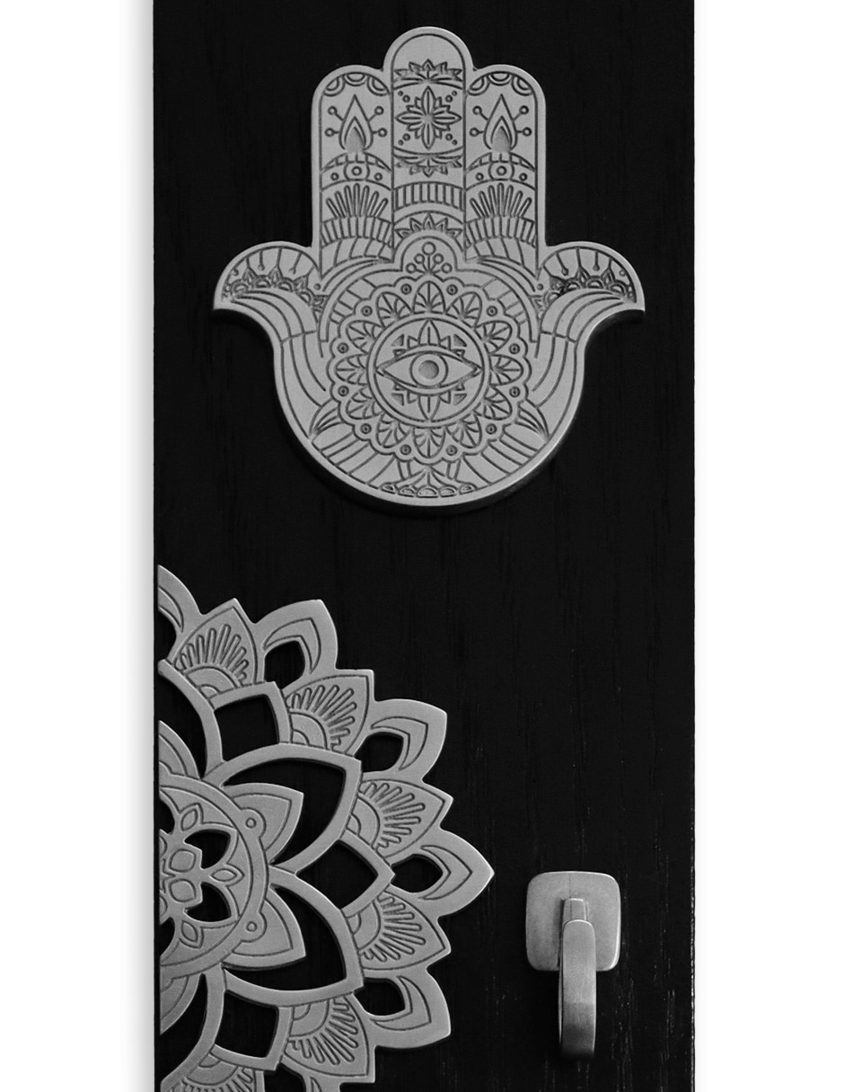 Figura rectangular Portallaves de madera 2