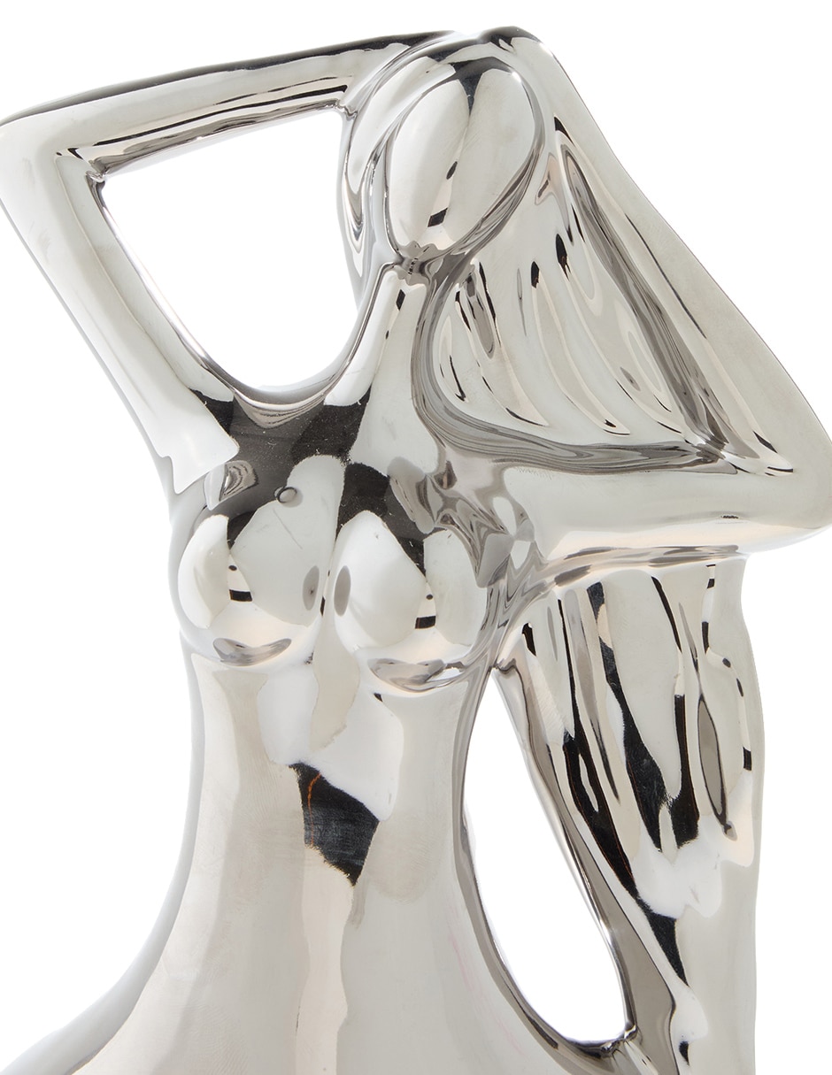 Escultura Mujer Silver de cerámica 4