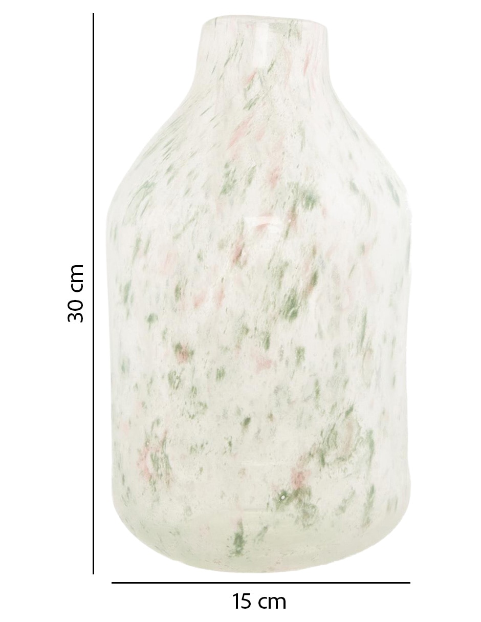 Florero Moteado Cherry Blo de vidrio 5