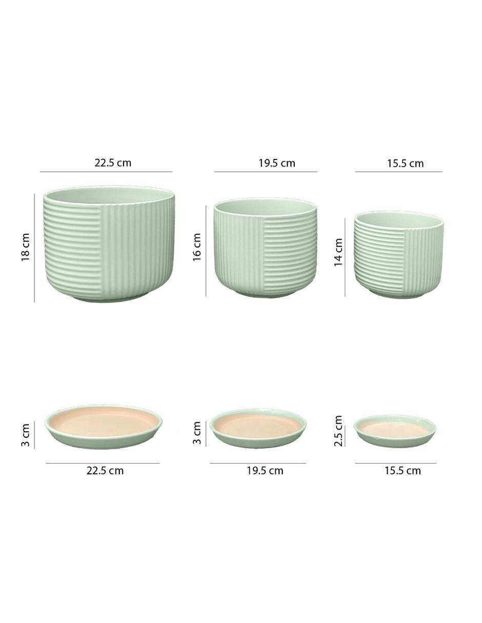 Set maceta de cerámica 8