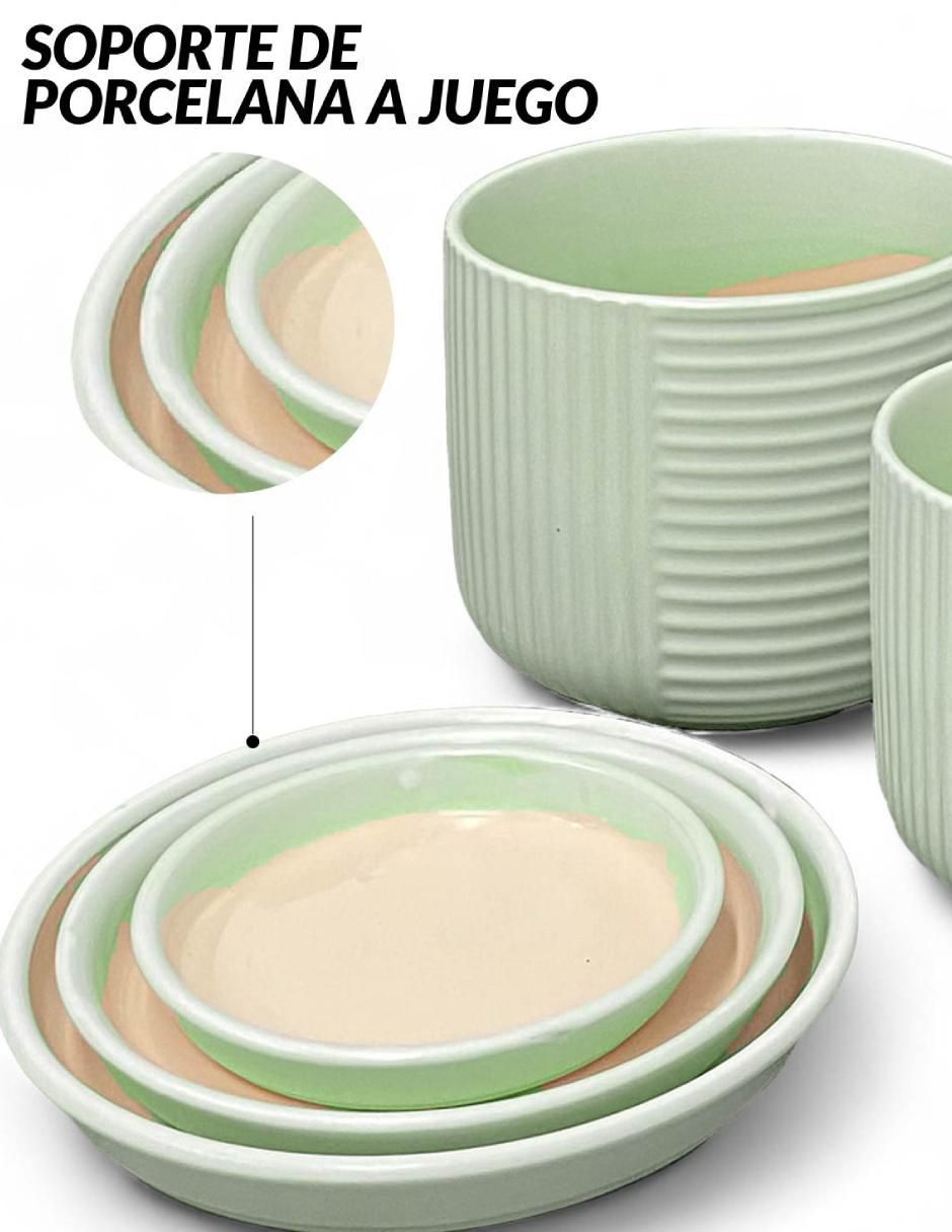 Set maceta de cerámica 6