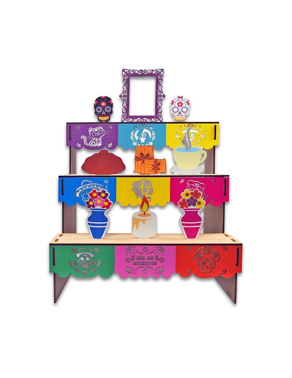 Accesorio decorativo altar pintado