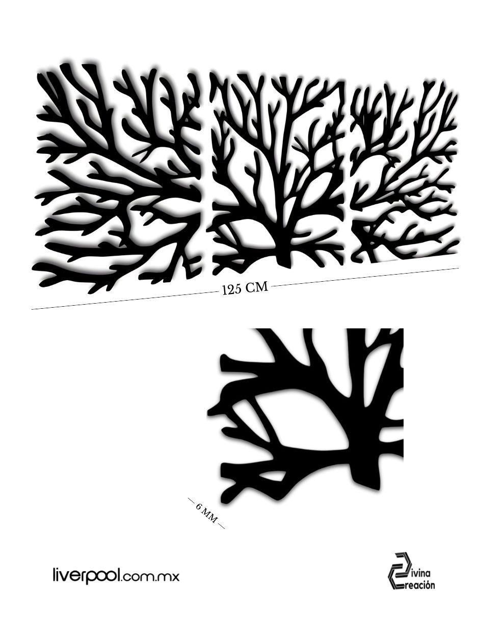 Accesorio decorativo follaje árbol seco 4