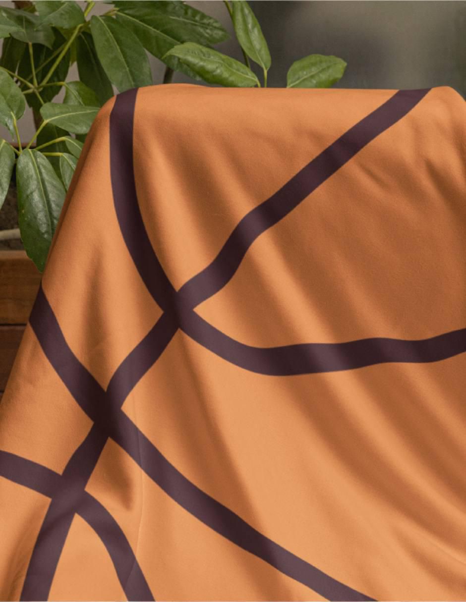 Frazada de tejido plano Balón De Basquetból unisex 2