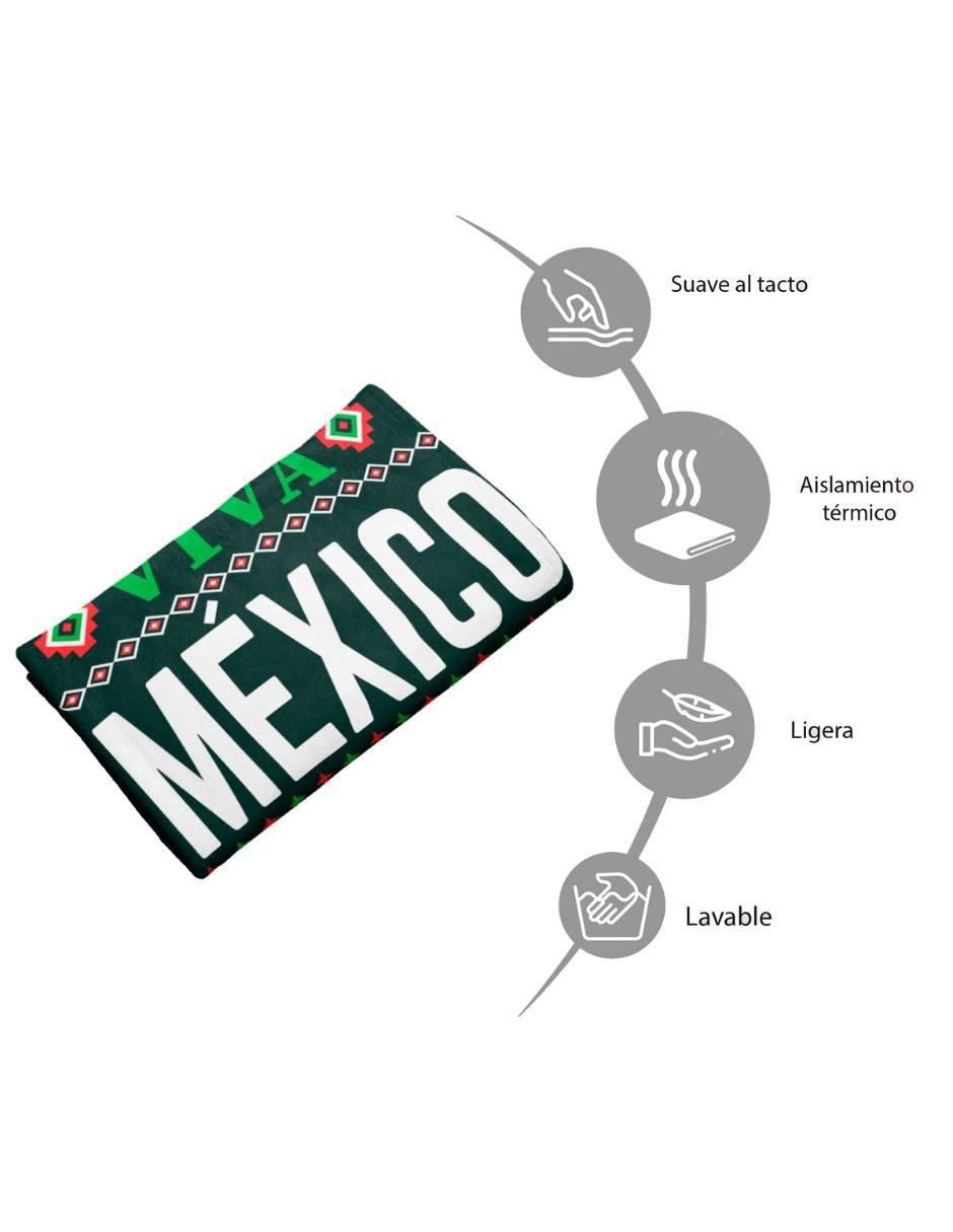 Frazada de tejido plano Viva México unisex 3