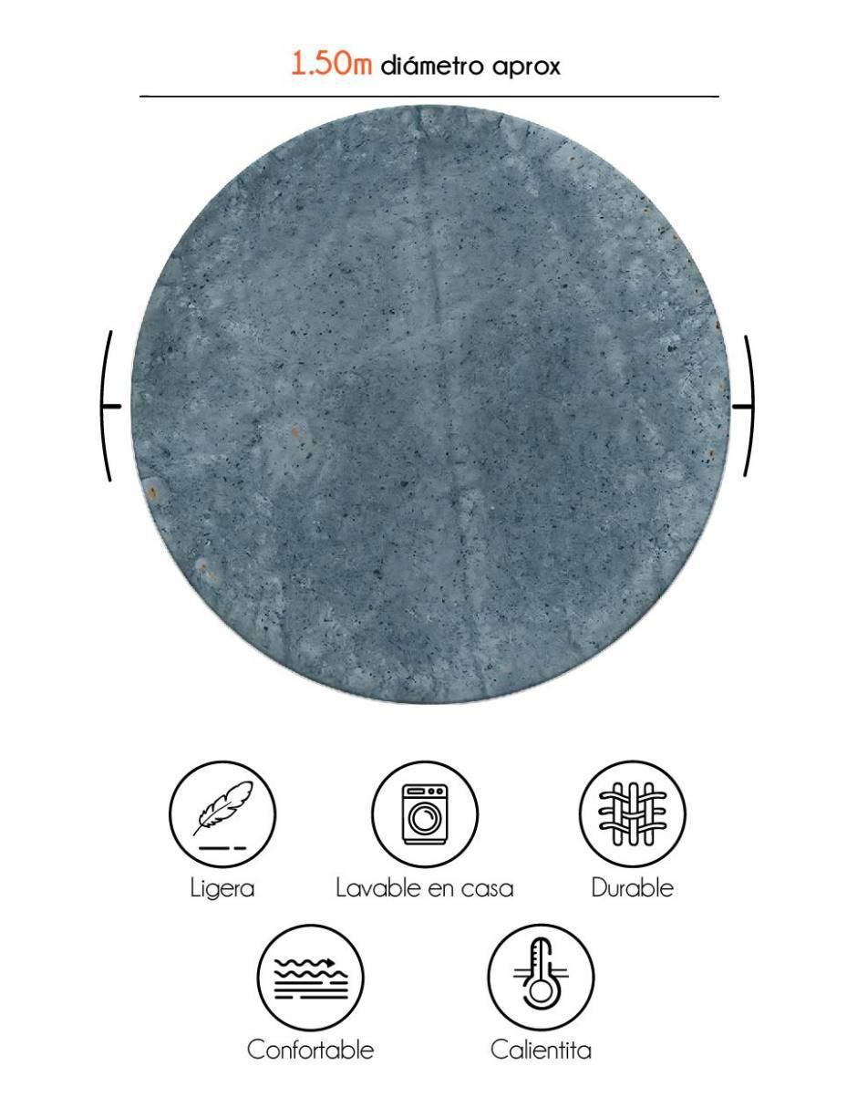 Frazada de tejido plano Tortilla Azul unisex 4