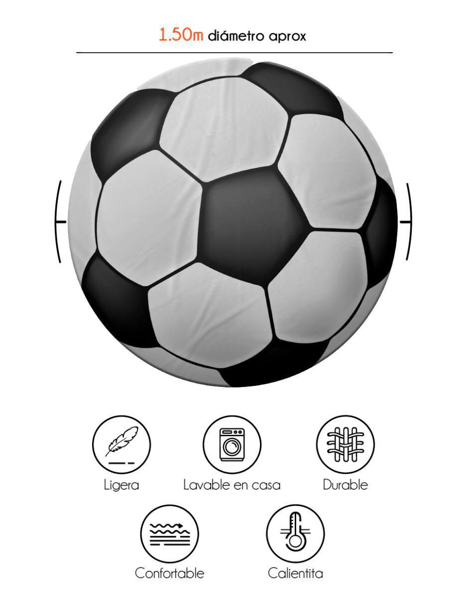 Frazada de tejido plano Balón De Futból unisex 4