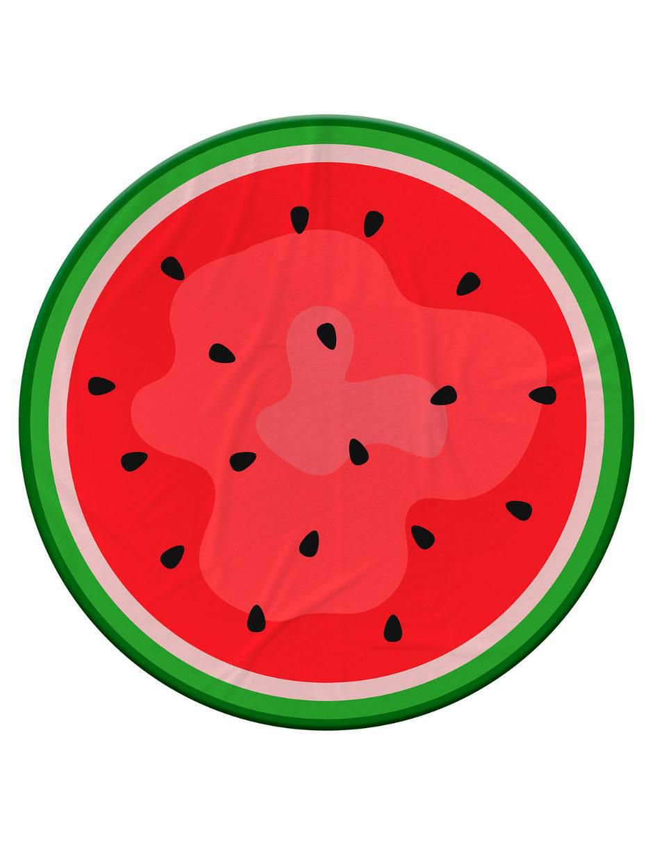 Frazada de tejido plano Frutas Sandía unisex