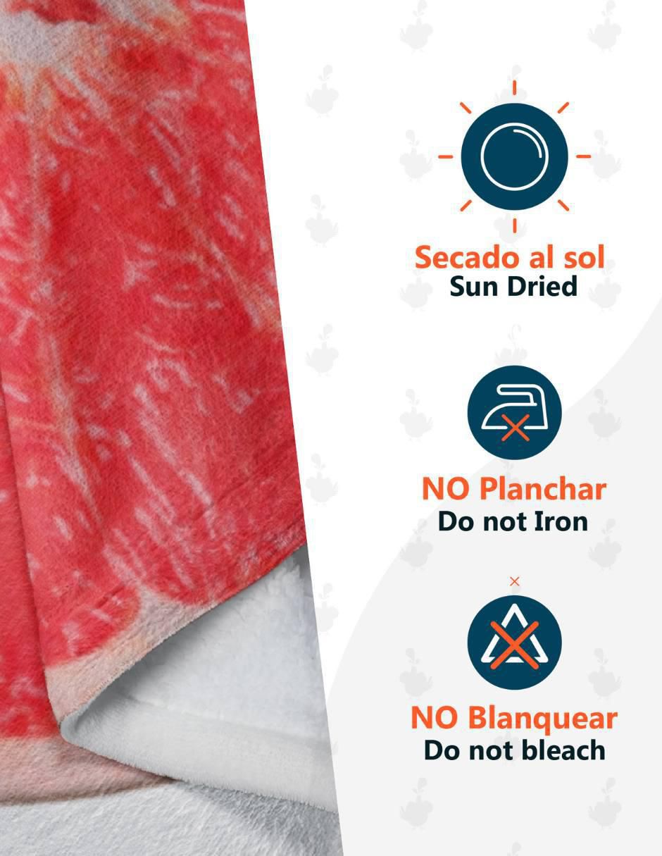 Frazada de tejido plano Frutas Toronja unisex 3