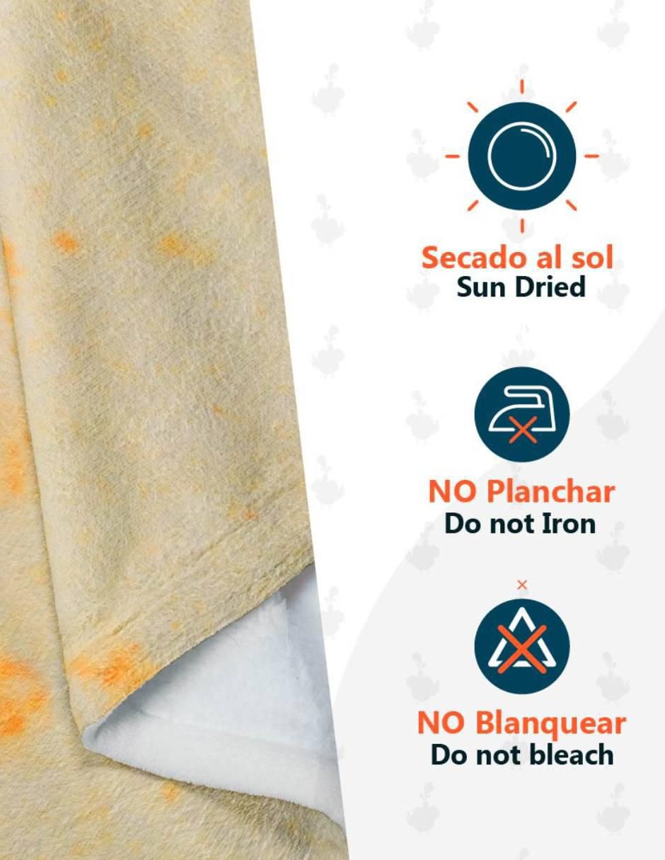 Frazada de tejido plano Tortilla Burrito De Harina 2
