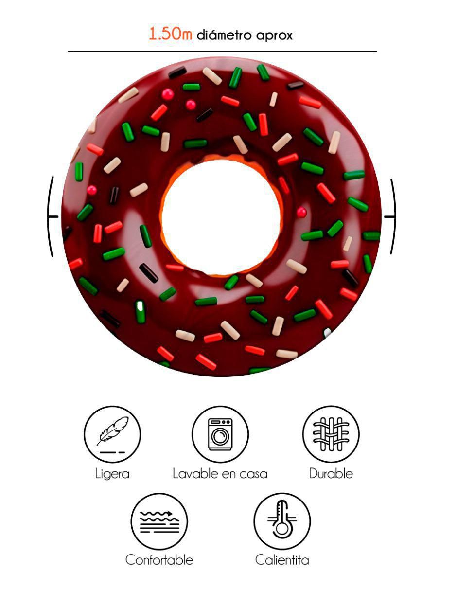 Frazada de tejido plano Dona De Chocolate unisex 4