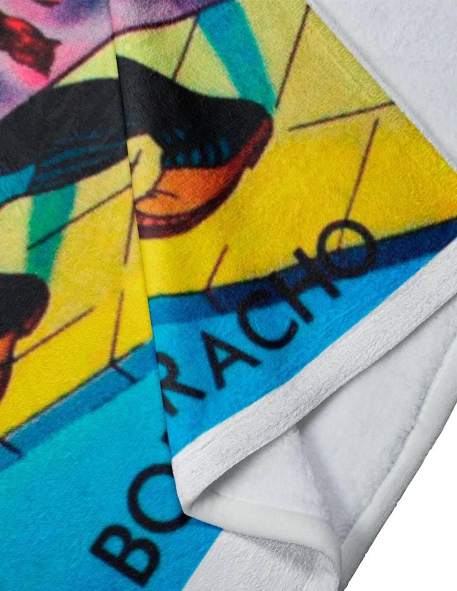 Frazada de tejido plano Lotería El Borracho unisex 3