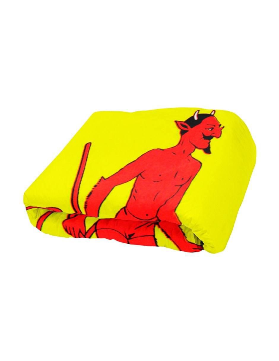 Frazada de tejido plano Lotería El Diablito unisex 2