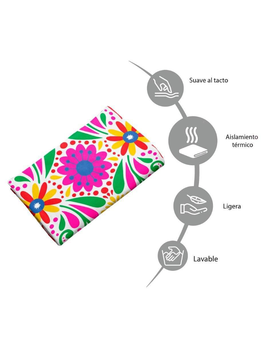 Frazada de tejido plano Flores Mexicana unisex 4