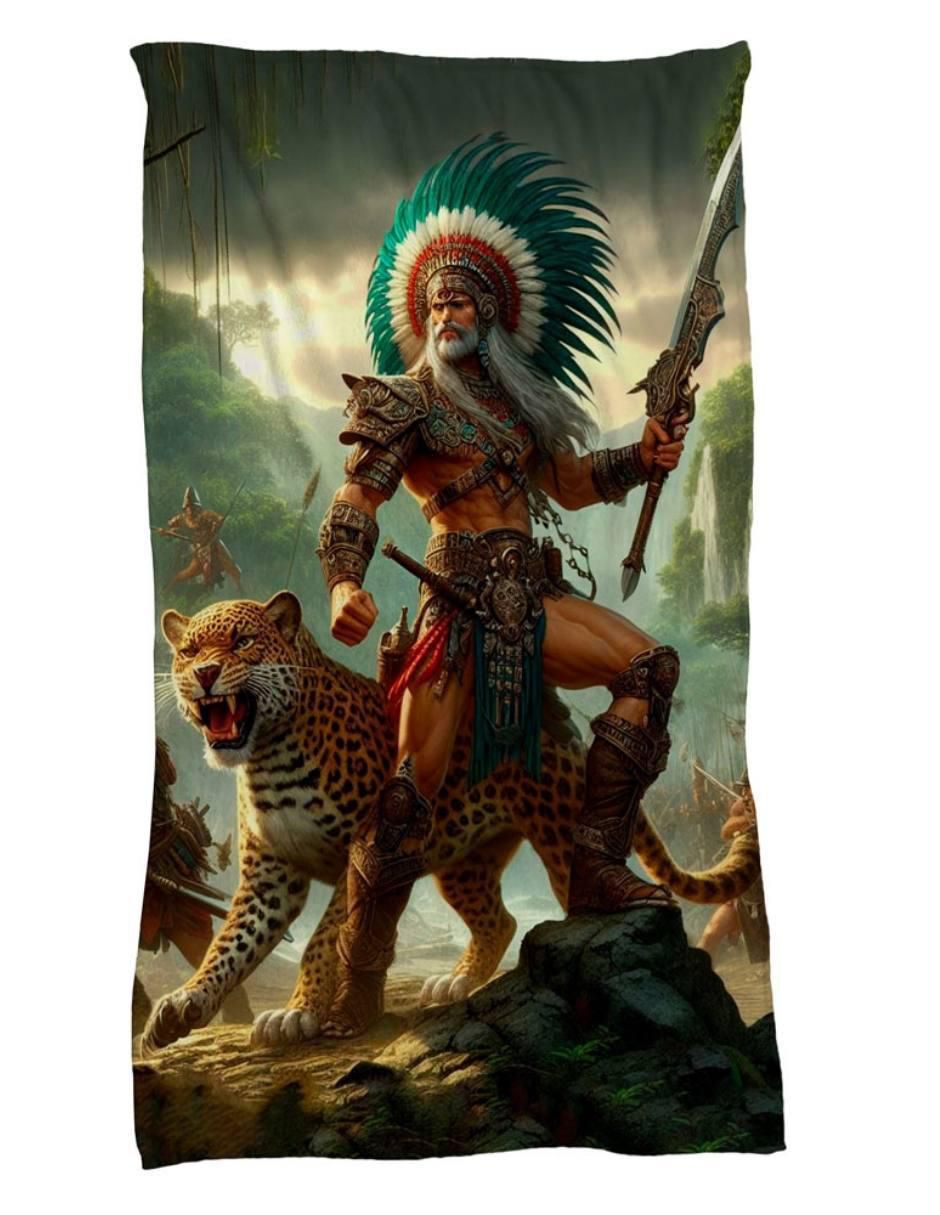 Frazada de tejido plano Guerrero Jaguar unisex
