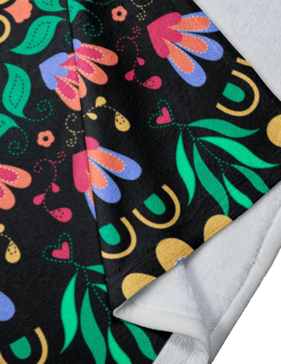 Frazada de tejido plano Mandala Mexicana unisex 3