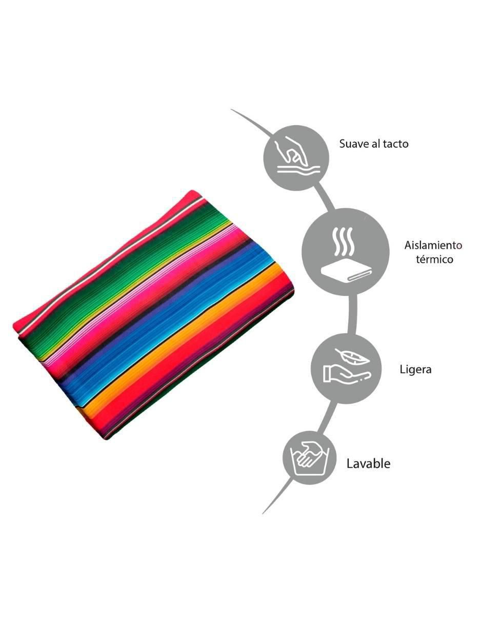 Frazada de tejido plano Sarape unisex 4