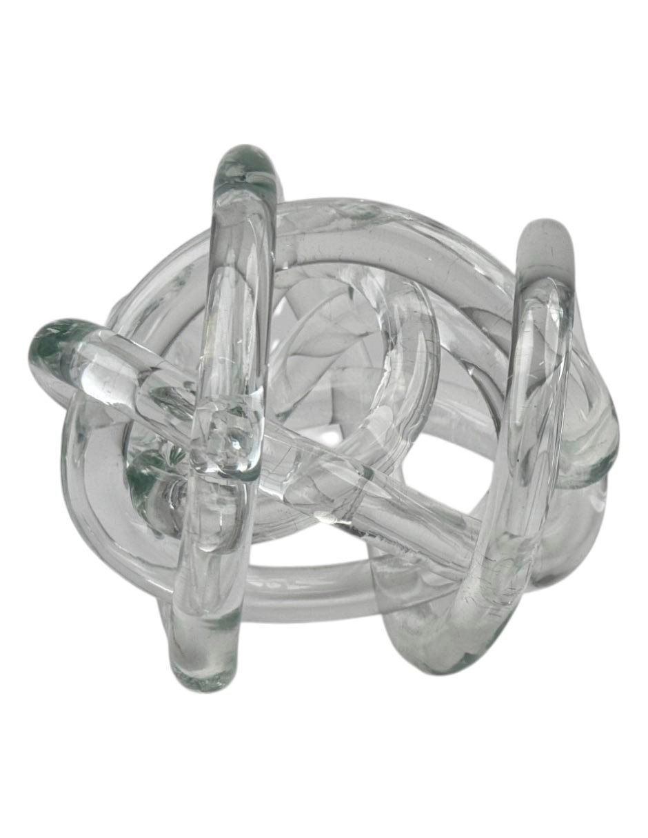 Figura de nudo de vidrio