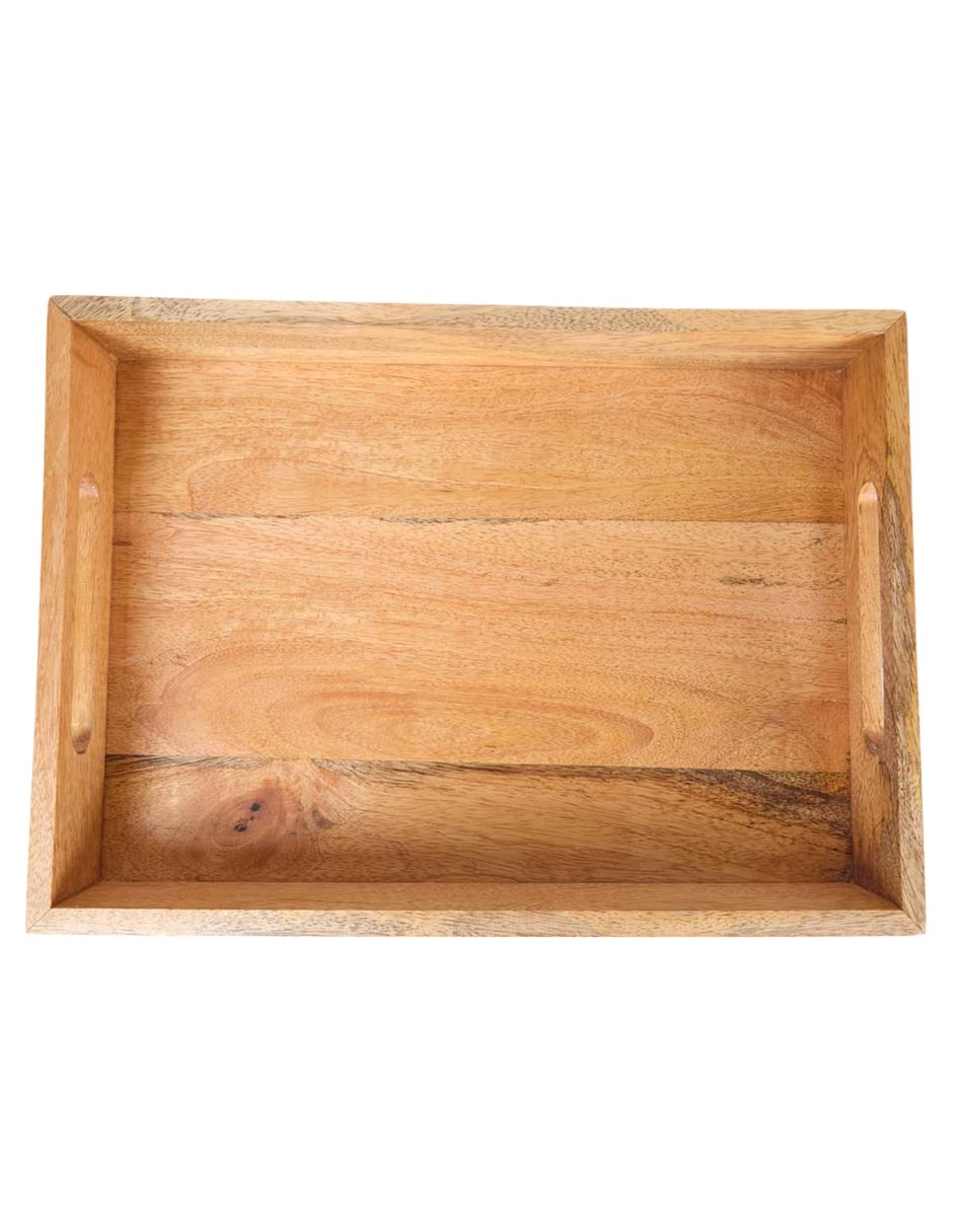 Bandeja de servicio Oak de madera 3