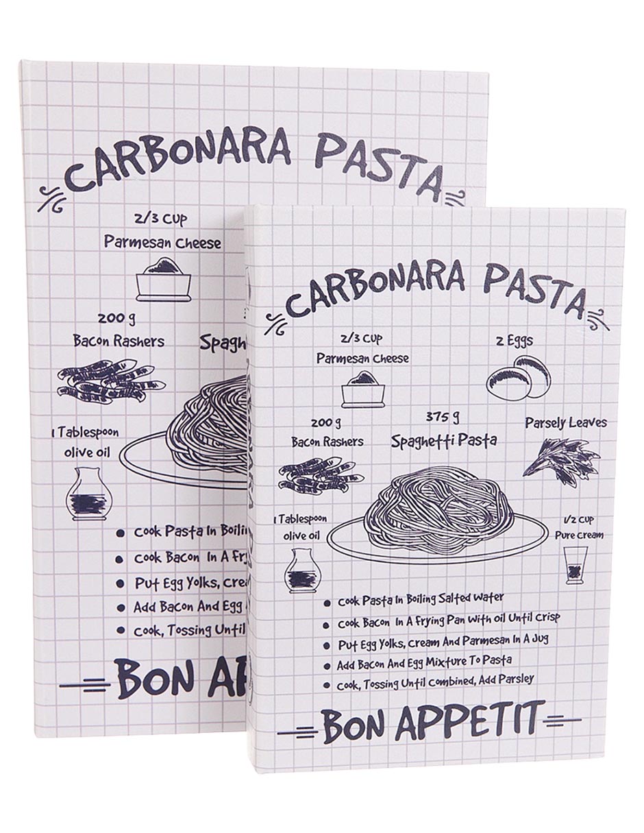 Set caja decorativa Cooking rectangular con 2 piezas
