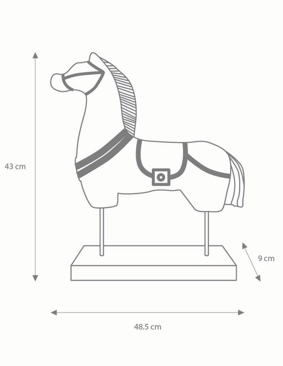 Escultura Caballo Ru de madera 5