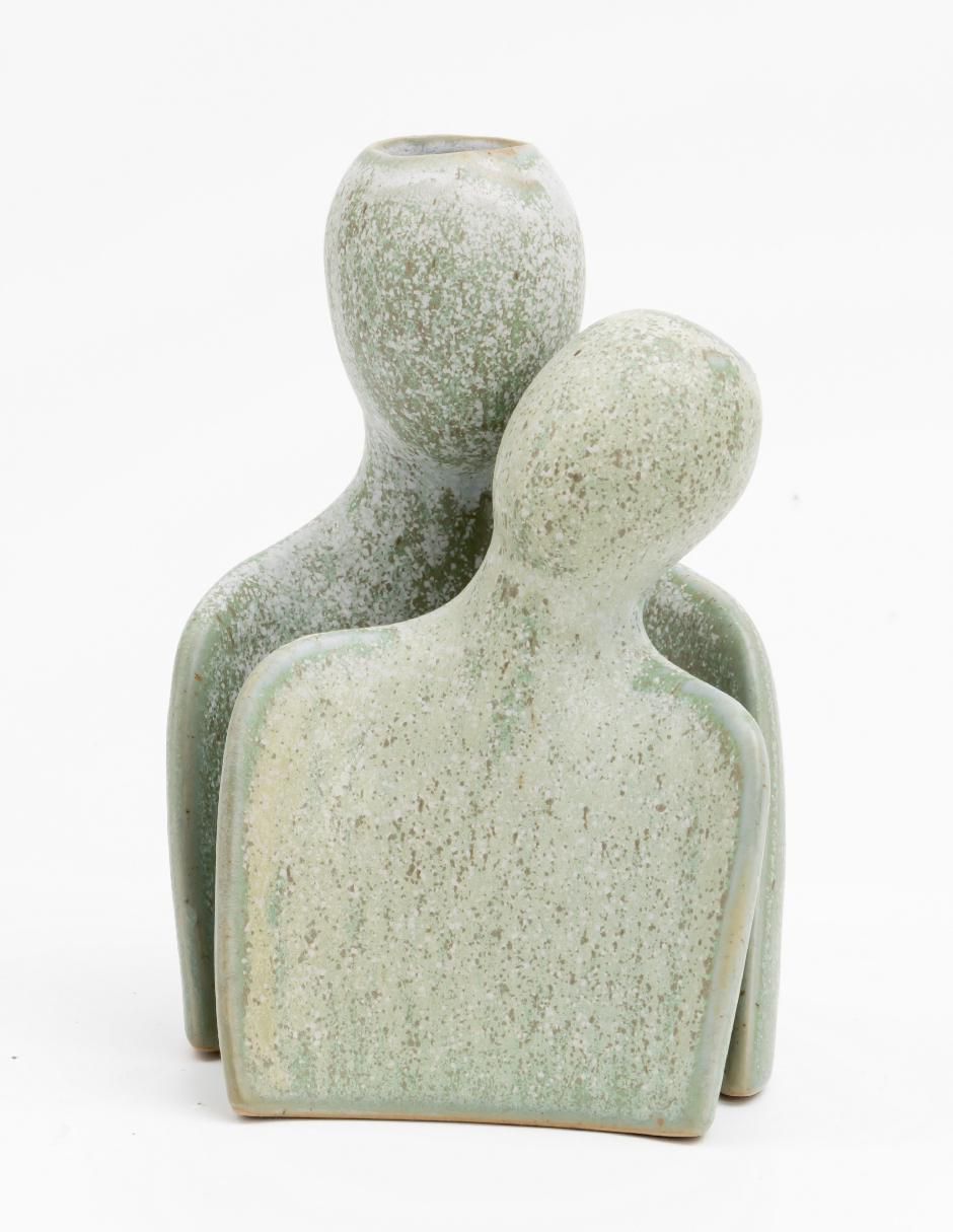 Figura de pareja de cerámica Figura de pareja de cerámica