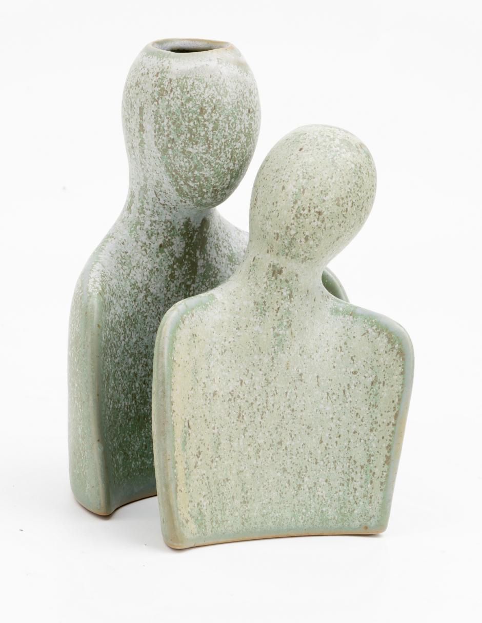 Figura de pareja de cerámica 2