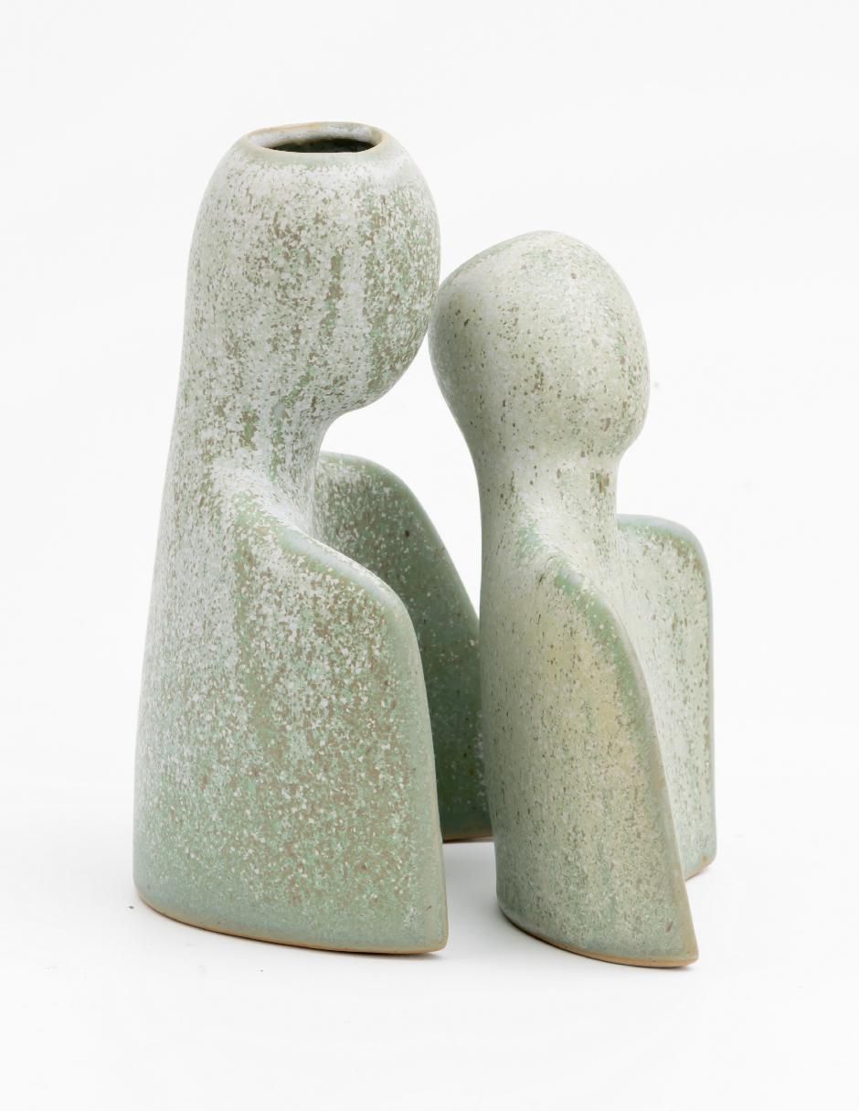 Figura de pareja de cerámica 3