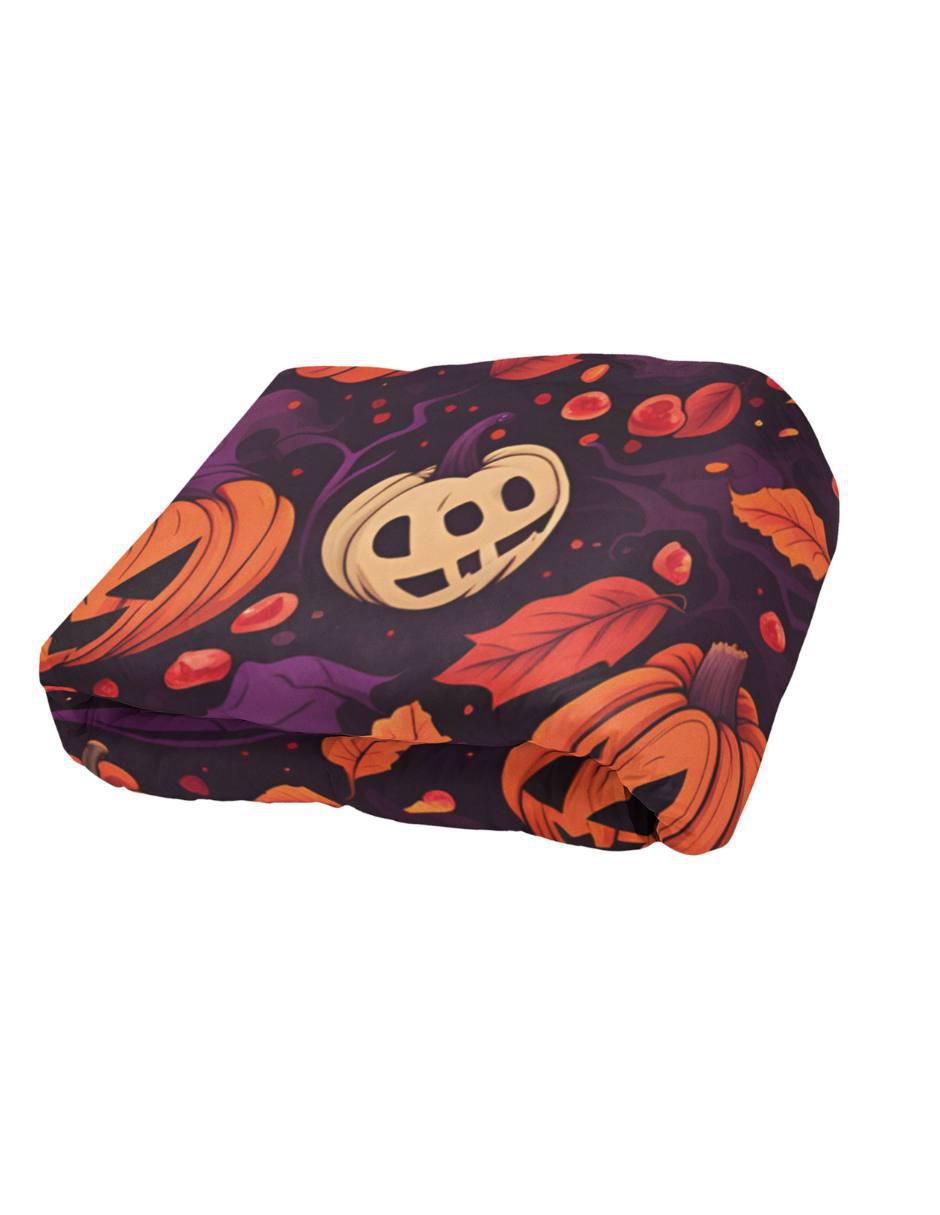 Frazada de tejido plano Halloween Calabaza unisex 2