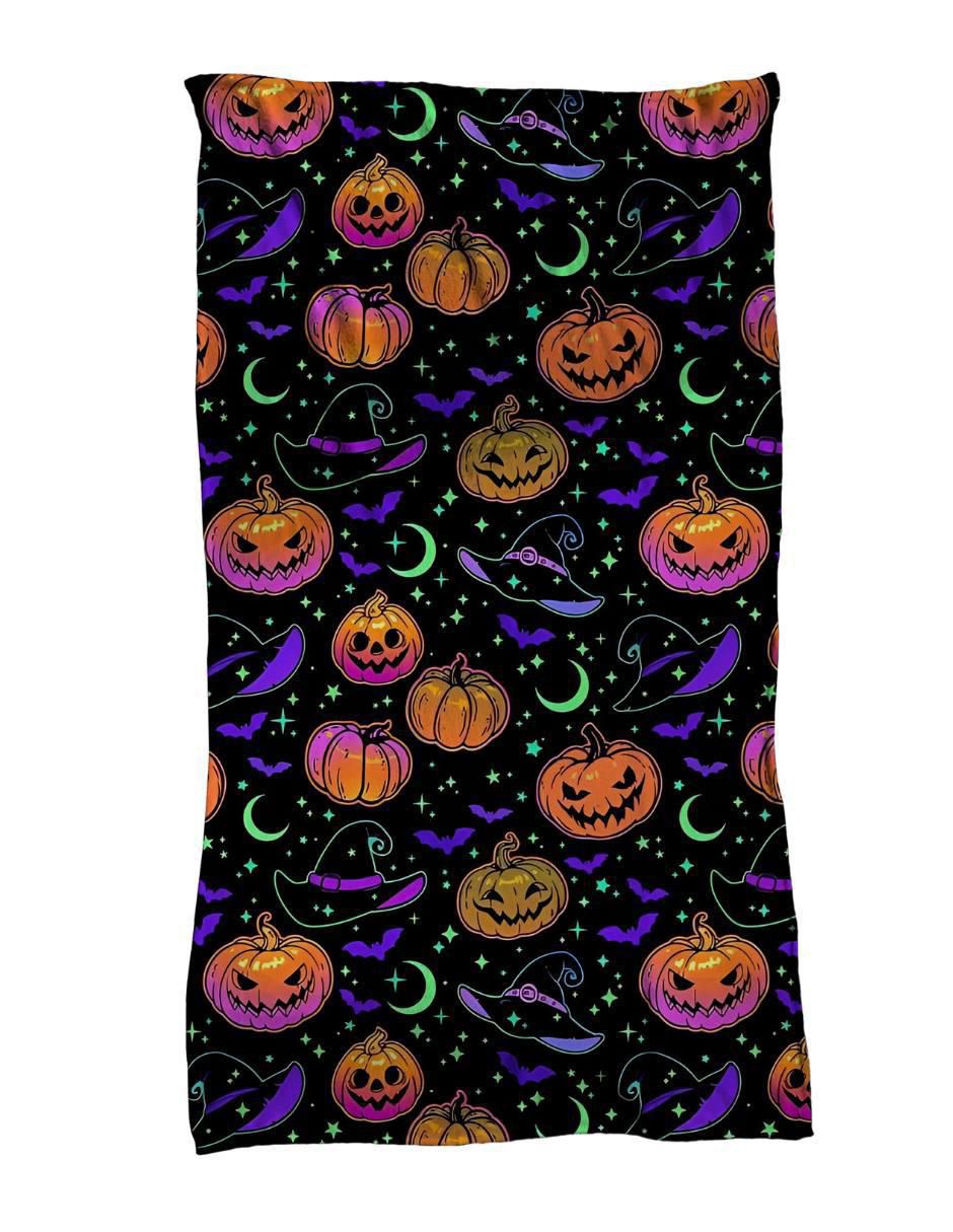 Frazada de tejido plano Halloween Neon unisex