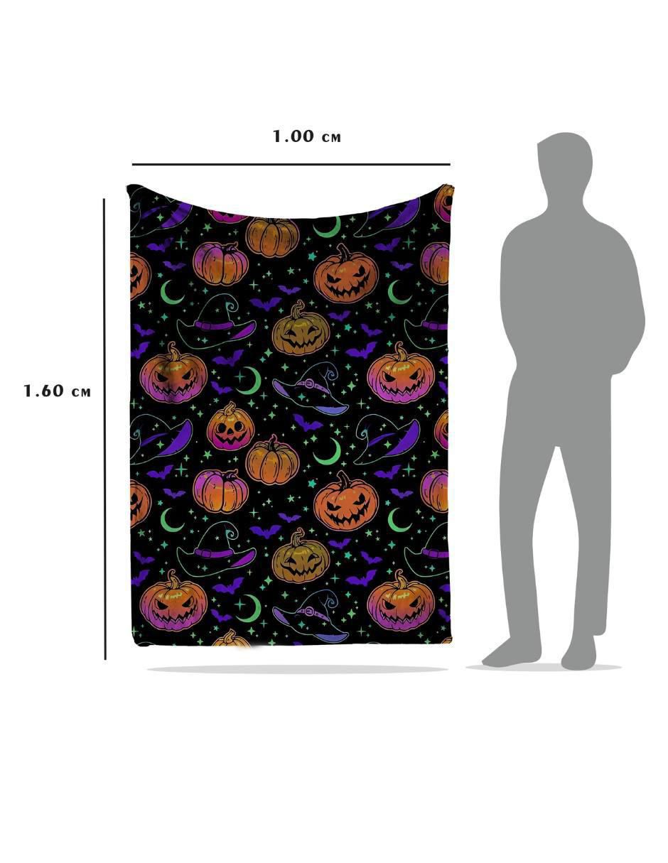 Frazada de tejido plano Halloween Neon unisex 5