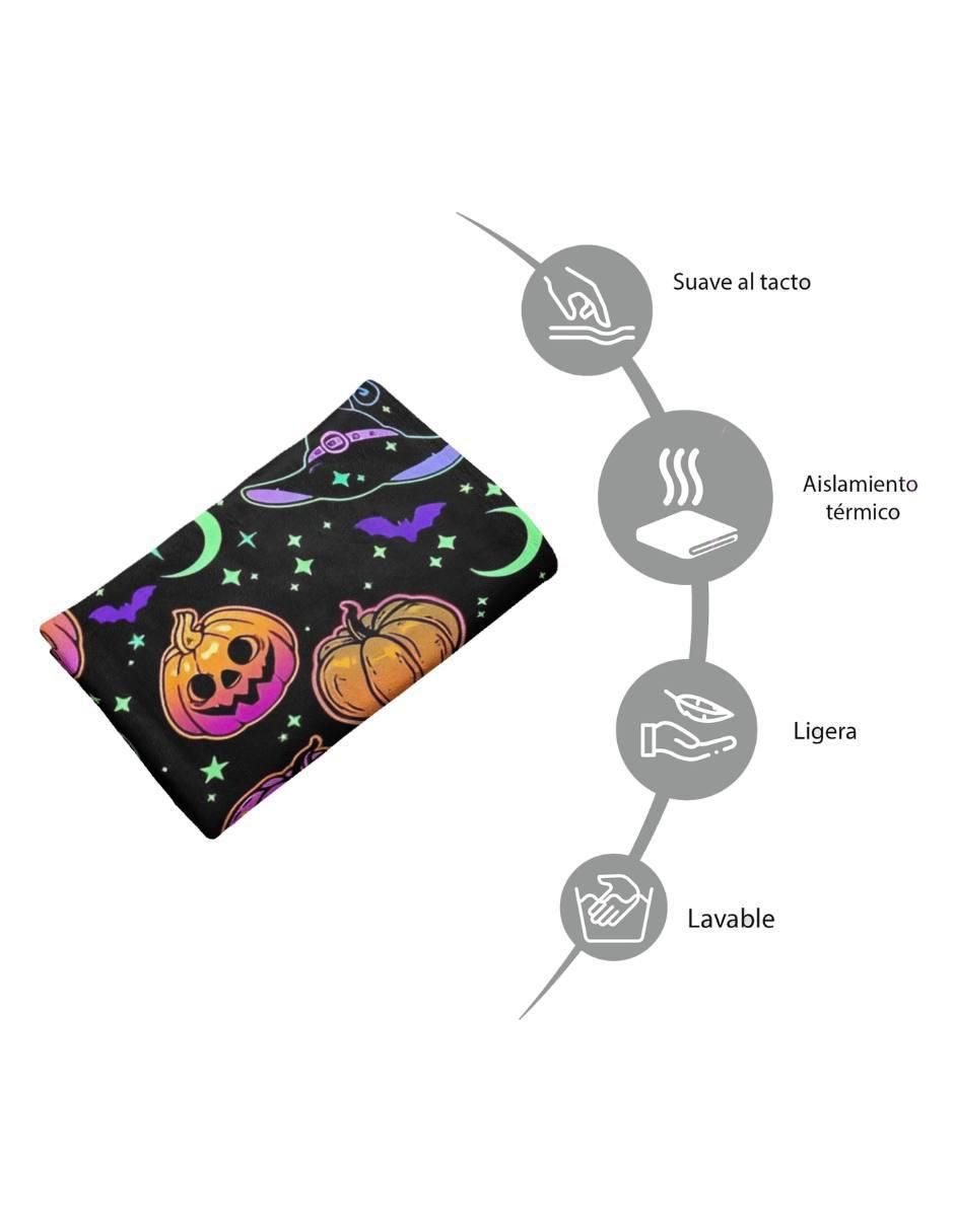 Frazada de tejido plano Halloween Neon unisex 4