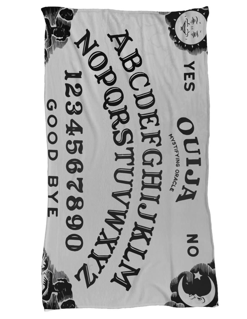 Frazada de tejido plano Halloween Ouija unisex
